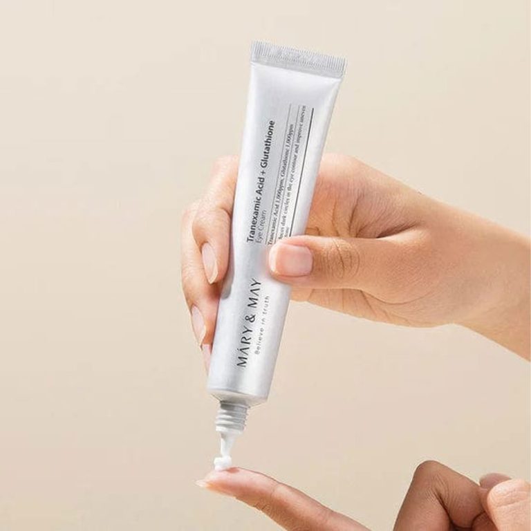 Mary & May Tranexamic Acid + Glutathione Eye Cream চোখের নিচের কালো দাগ দূর করুন Glovelix